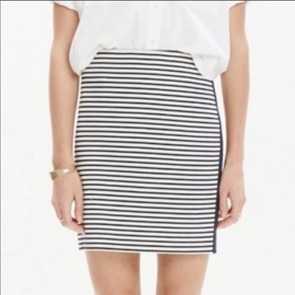 Madewell Eventide Striped Side Zip Skirt Medium - Picture 11 of 15